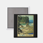 Nationaal Park van de Olympische Spelen Magneet (Voorkant / Achterkant)