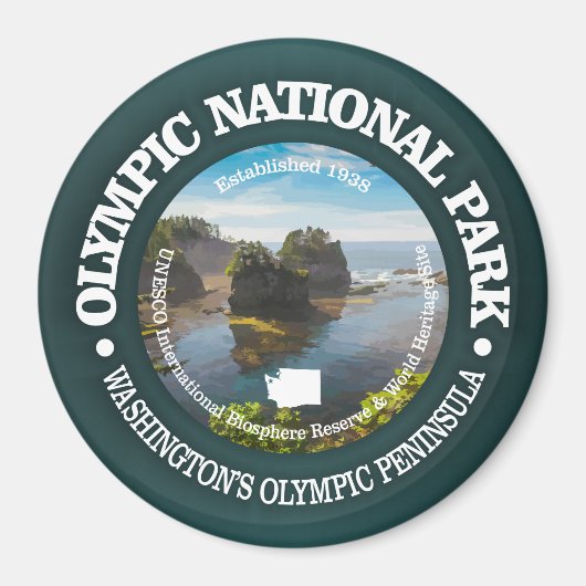 Nationaal Park van de Olympische Spelen Magneet (Voorkant)