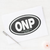 Nationaal Park van de Olympische Spelen Ovale Sticker (Envelop)