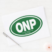 Nationaal Park van de Olympische Spelen Ovale Sticker (Envelop)