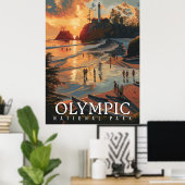 Nationaal Park van de Olympische Spelen Poster (Thuiskantoor)
