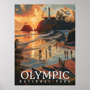 Nationaal Park van de Olympische Spelen Poster