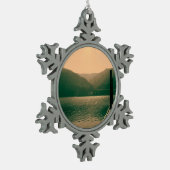 Nationaal Park van de Olympische Spelen, prachtig  Tin Sneeuwvlok Ornament (Links)