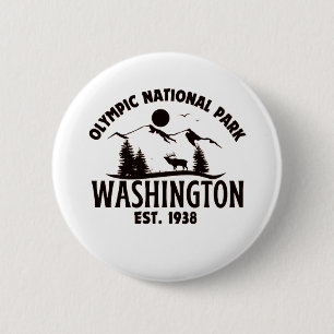 Nationaal Park van de Olympische Spelen Ronde Button 5,7 Cm