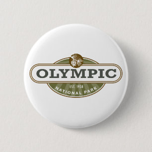 Nationaal Park van de Olympische Spelen Ronde Button 5,7 Cm