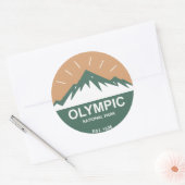 Nationaal Park van de Olympische Spelen Ronde Sticker (Envelop)