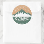 Nationaal Park van de Olympische Spelen Ronde Sticker (Tas)