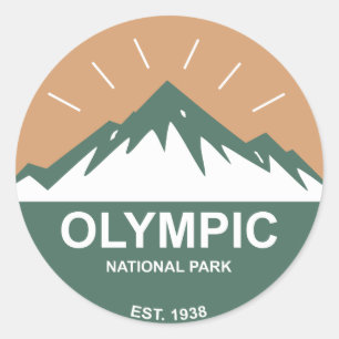 Nationaal Park van de Olympische Spelen Ronde Sticker