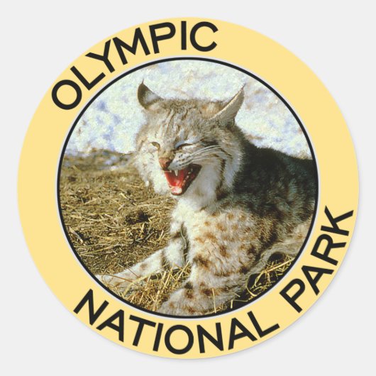 Nationaal Park van de Olympische Spelen Ronde Sticker (Voorkant)