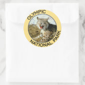 Nationaal Park van de Olympische Spelen Ronde Sticker (Tas)