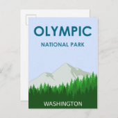 Nationaal Park van de Olympische Spelen Uitnodiging Briefkaart (Voorkant / Achterkant)