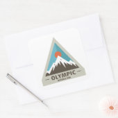 Nationaal Park van de Olympische Spelen Vierkante Sticker (Envelop)