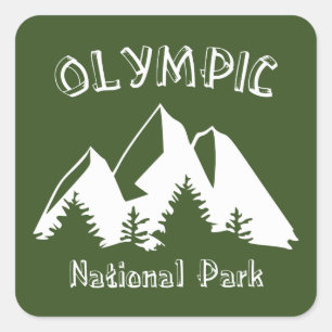 Nationaal Park van de Olympische Spelen Vierkante Sticker