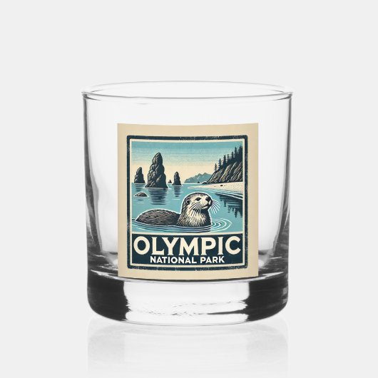 Nationaal Park van de Olympische Spelen Whisky Glas (Voorkant)