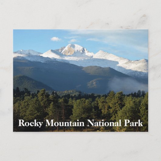 Nationaal Park van de peak Rocky Mountain Briefkaart (Voorkant)