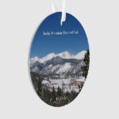 Nationaal park van de Rocky Mountain acrylsierboom Ornament (voorkant)