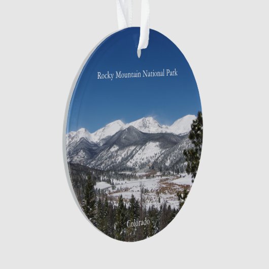 Nationaal park van de Rocky Mountain acrylsierboom Ornament (voorkant)