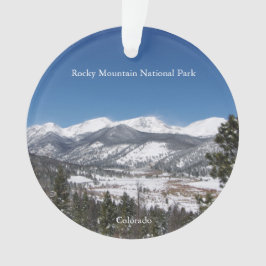 Nationaal park van de Rocky Mountain acrylsierboom Ornament