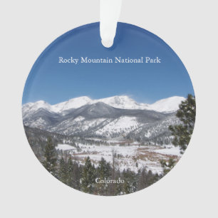 Nationaal park van de Rocky Mountain acrylsierboom Ornament