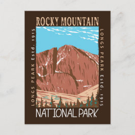 Nationaal park van de Rocky Mountain - piek Briefkaart