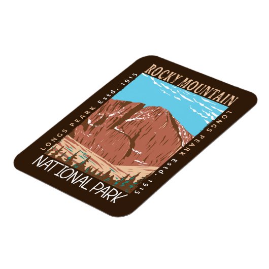 Nationaal park van de Rocky Mountain - piek Magneet (Linkerzijde)