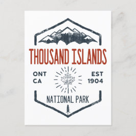 Nationaal park van de Thousand Islands Canada  Briefkaart