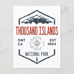 Nationaal park van de Thousand Islands Canada Briefkaart
