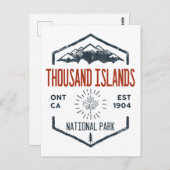 Nationaal park van de Thousand Islands Canada  Briefkaart (Voorkant / Achterkant)