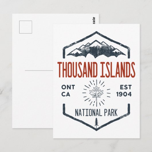 Nationaal park van de Thousand Islands Canada  Briefkaart (Voorkant / Achterkant)