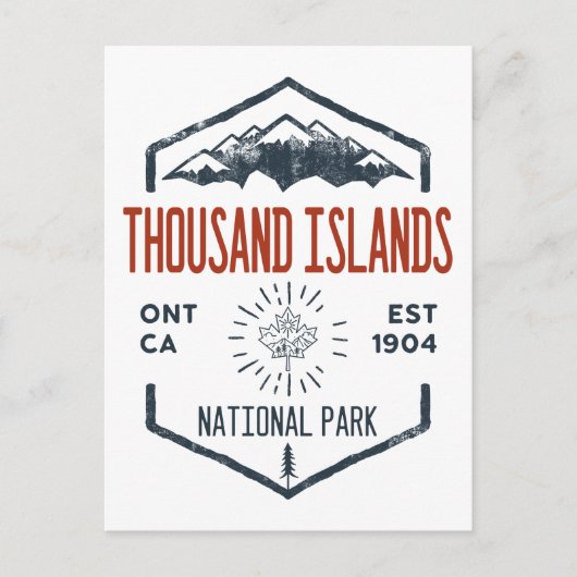 Nationaal park van de Thousand Islands Canada  Briefkaart (Voorkant)