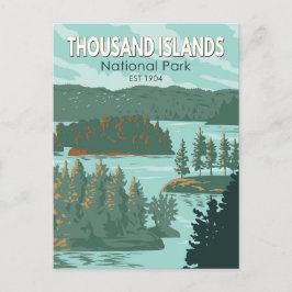 Nationaal park van de Thousand Islands Canada  Briefkaart