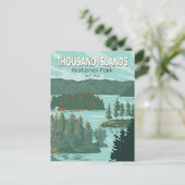 Nationaal park van de Thousand Islands Canada  Briefkaart (Staand voorkant)