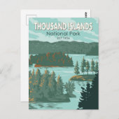 Nationaal park van de Thousand Islands Canada  Briefkaart (Voorkant / Achterkant)