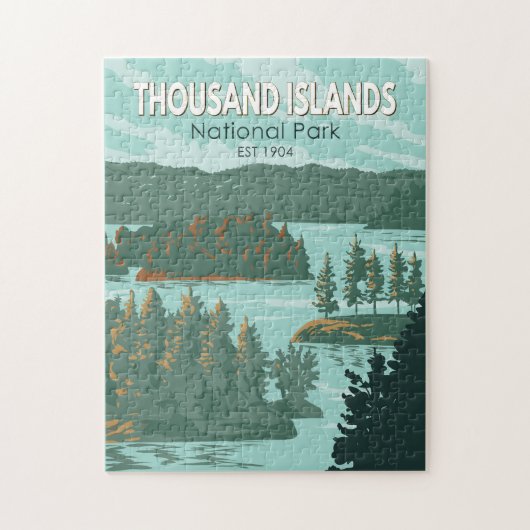 Nationaal park van de Thousand Islands Canada Legpuzzel (Verticaal)