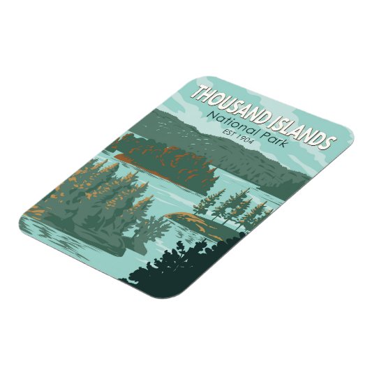 Nationaal park van de Thousand Islands Canada  Magneet (Linkerzijde)
