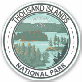 Nationaal park van de Thousand Islands Canada  Sticker