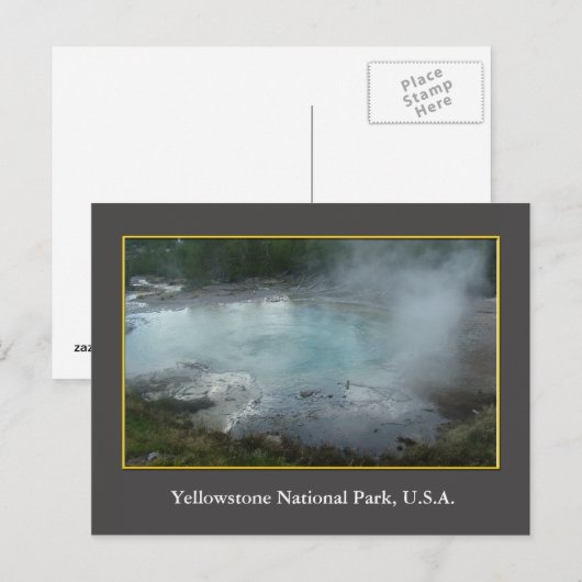 Nationaal park van de Verenigde Staten Yellowstone Briefkaart (Voorkant / Achterkant)