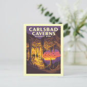 Nationaal Park van de Vintage Carlsbad Caverns Briefkaart (Staand voorkant)