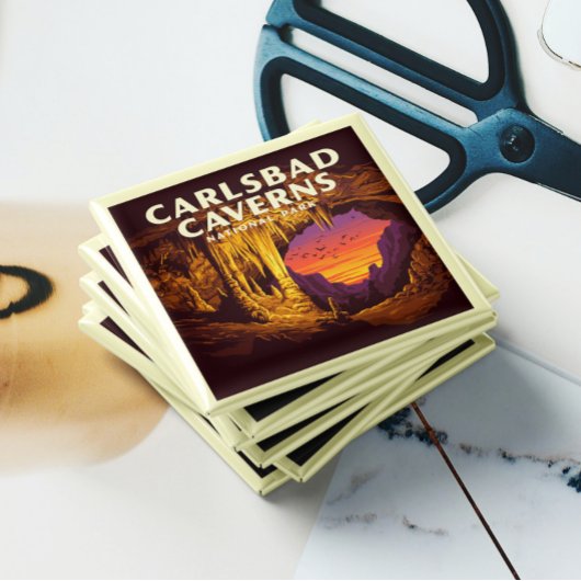 Nationaal Park van de Vintage Carlsbad Caverns Magneet