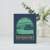 Nationaal park van de Voyageurs -  Embleem van het Briefkaart (Staand voorkant)