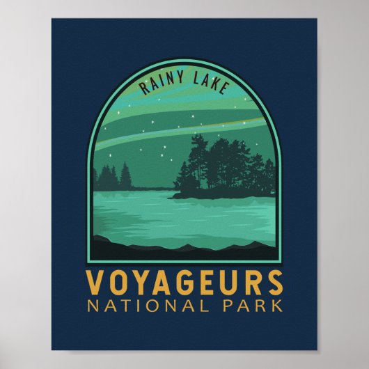 Nationaal park van de Voyageurs - Embleem van het Poster (Voorkant)