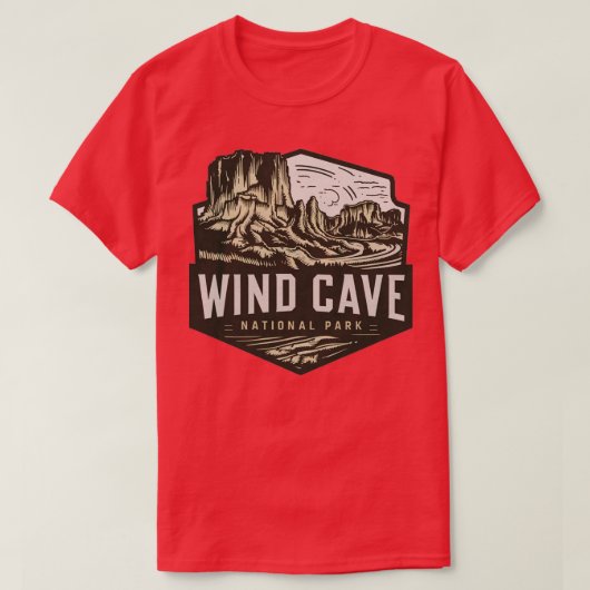 Nationaal park van de windgrot 1 t-shirt (Design voorkant)