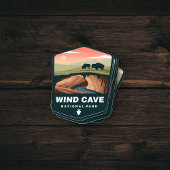 Nationaal park van de windgrot | Afgesneden Sticke Sticker