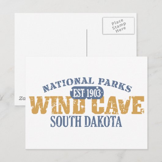 Nationaal park van de windgrot briefkaart (Voorkant / Achterkant)