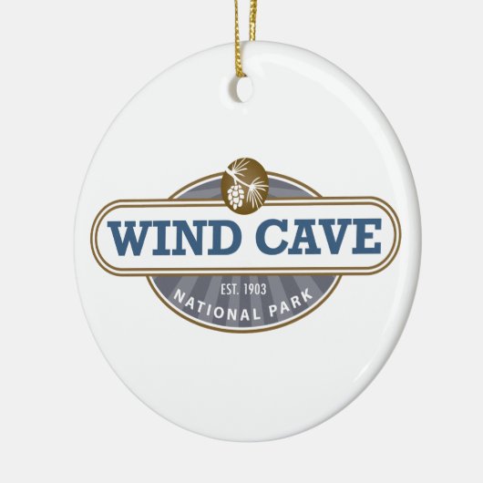 Nationaal park van de windgrot keramisch ornament (Links)