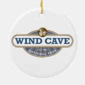 Nationaal park van de windgrot keramisch ornament (Achterkant)