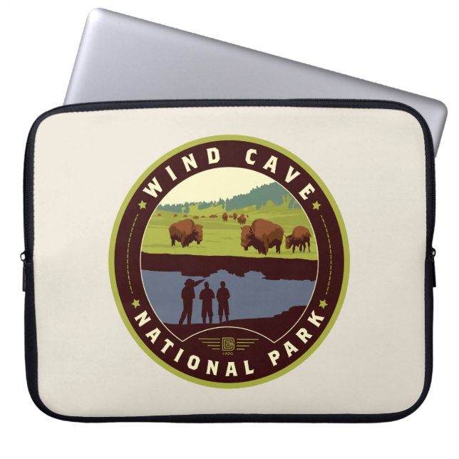 Nationaal park van de windgrot laptop sleeve (Voorkant)