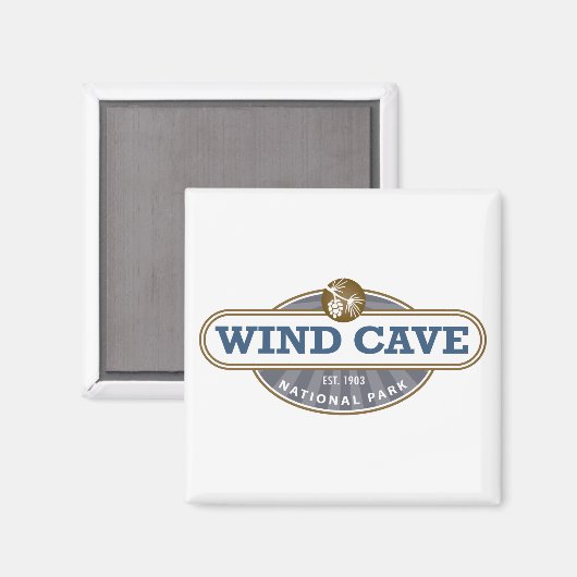 Nationaal park van de windgrot magneet (Voorkant / Achterkant)