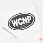 Nationaal park van de windgrot ovale sticker (Envelop)