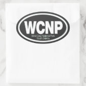 Nationaal park van de windgrot ovale sticker (Tas)